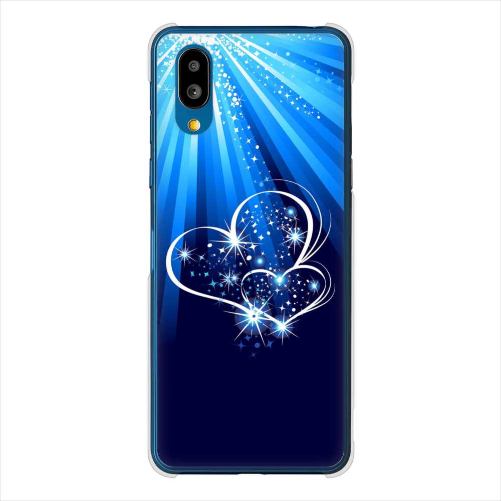 BASIO active SHG09 au 高画質仕上げ 背面印刷 ハードケースきらめきハート