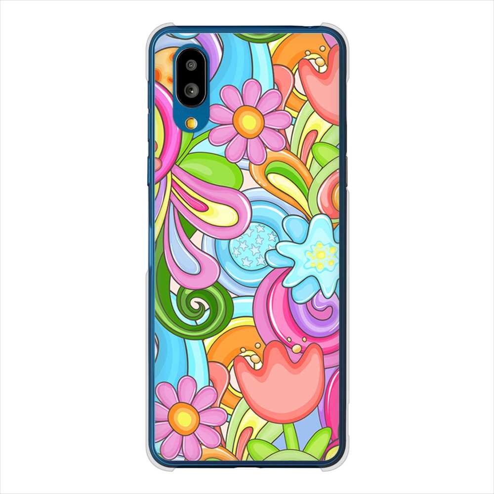 BASIO active SHG09 au 高画質仕上げ 背面印刷 ハードケース 【713 ミラクルフラワー】