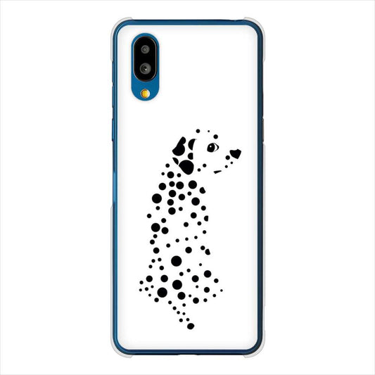 BASIO active SHG09 au 高画質仕上げ 背面印刷 ハードケース 【1038 振り向くダルメシアン（WH）】