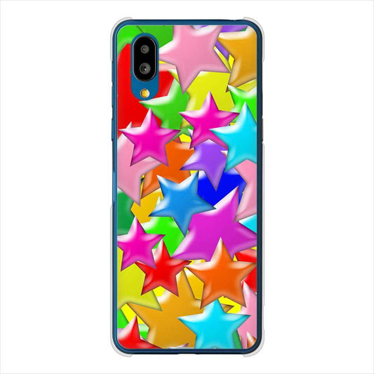 BASIO active SHG09 au 高画質仕上げ 背面印刷 ハードケース 【1293 ランダムスター】