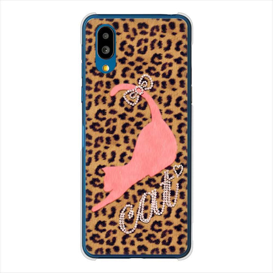 BASIO active SHG09 au 高画質仕上げ 背面印刷 ハードケース 【KG801 キャットレオパード（ブラウン）】