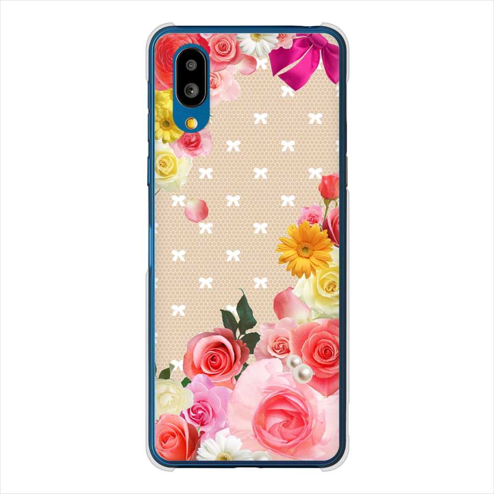 BASIO active SHG09 au 高画質仕上げ 背面印刷 ハードケースロマンチックなバラ