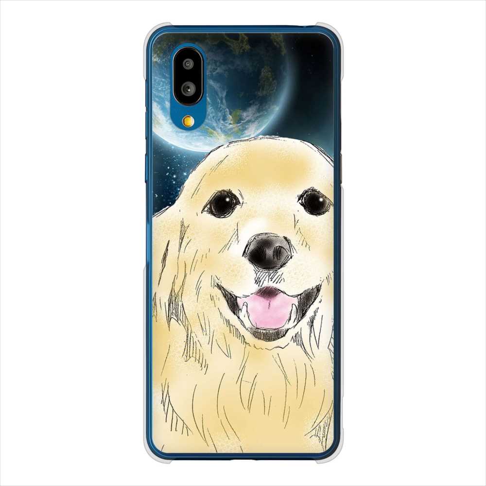 BASIO active SHG09 au 高画質仕上げ 背面印刷 ハードケースゴールデンレトリバー