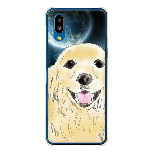 BASIO active SHG09 au 高画質仕上げ 背面印刷 ハードケースゴールデンレトリバー