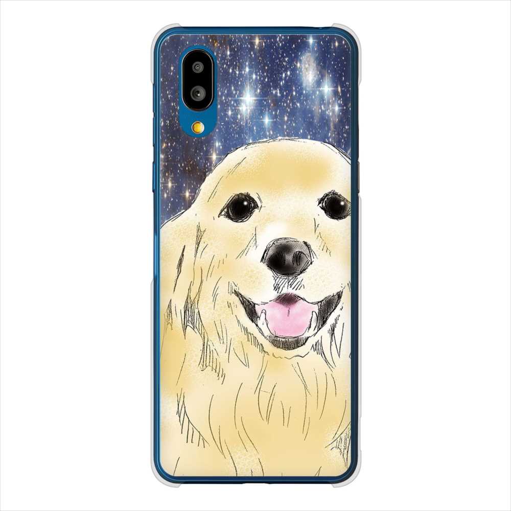 BASIO active SHG09 au 高画質仕上げ 背面印刷 ハードケースゴールデンレトリバー