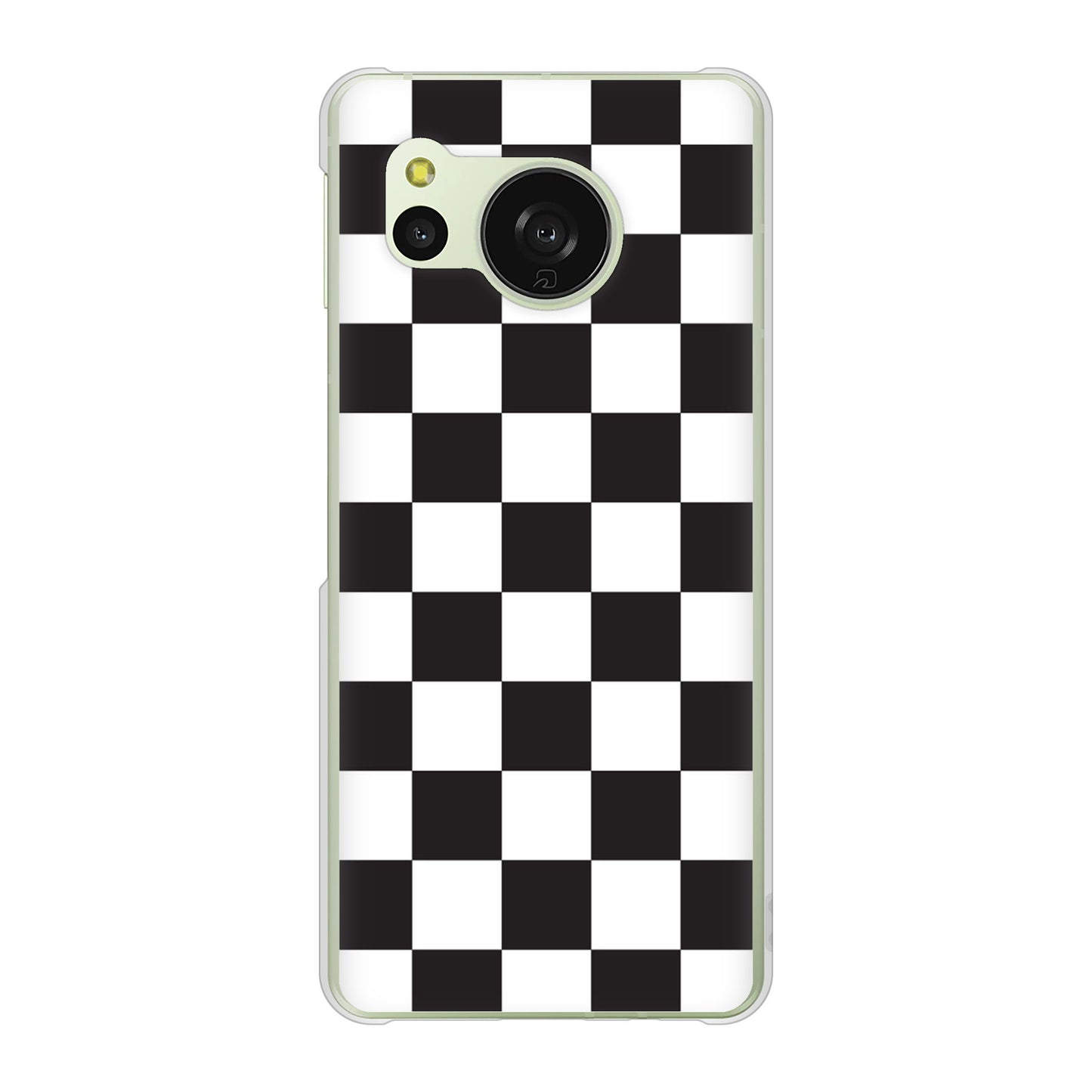 AQUOS sense8 SHG11 au 高画質仕上げ 背面印刷 ハードケース 【151 フラッグチェック】