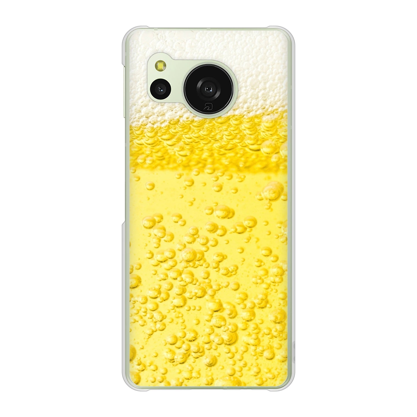 AQUOS sense8 SHG11 au 高画質仕上げ 背面印刷 ハードケース生ビール