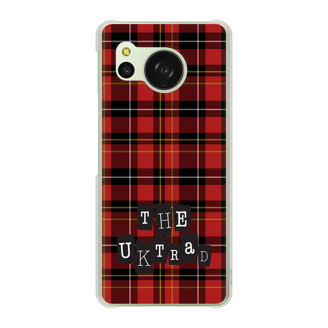 AQUOS sense8 SHG11 au 高画質仕上げ 背面印刷 ハードケース 【547 THEチェック】