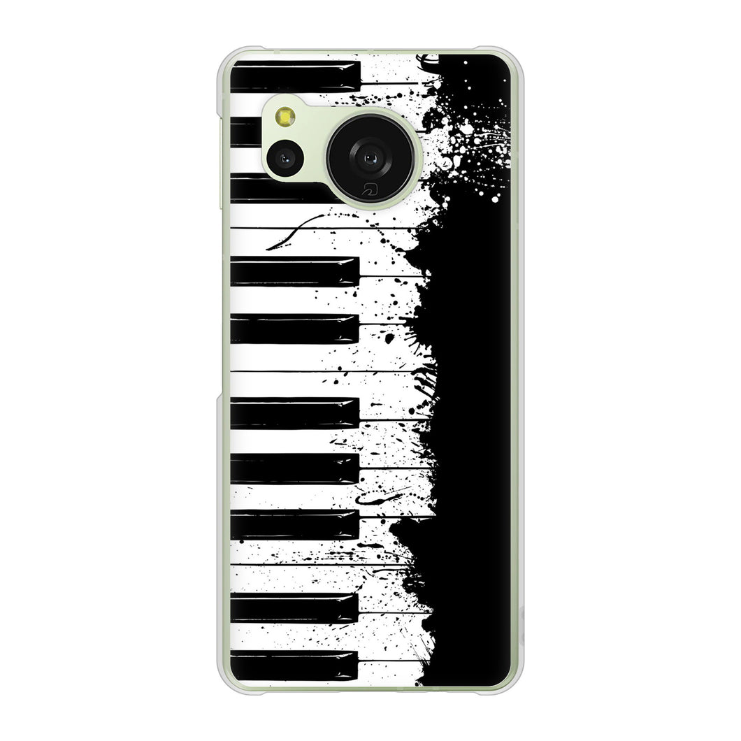 AQUOS sense8 SHG11 au 高画質仕上げ 背面印刷 ハードケースピアノ