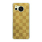 AQUOS sense8 SHG11 au 高画質仕上げ 背面印刷 ハードケース 【619 市松模様-金（骨董風に傷んだイメージ）】