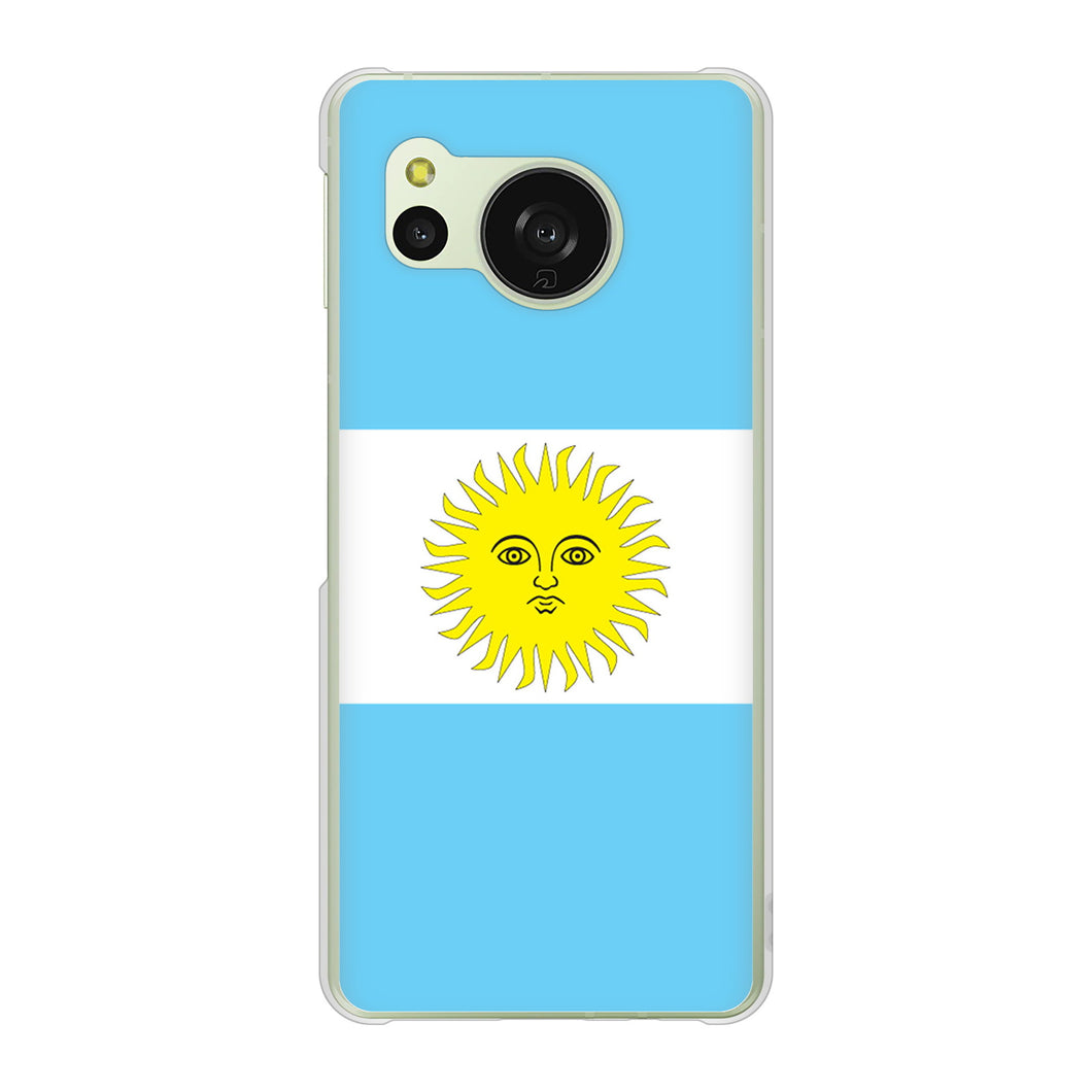 AQUOS sense8 SHG11 au 高画質仕上げ 背面印刷 ハードケース国旗