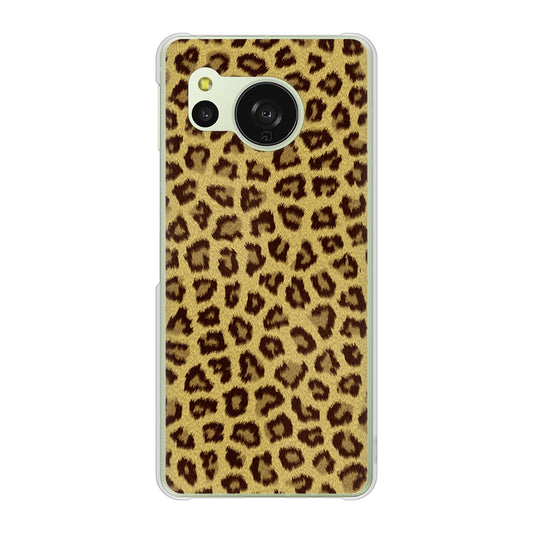 AQUOS sense8 SHG11 au 高画質仕上げ 背面印刷 ハードケースヒョウ柄ベーシックS