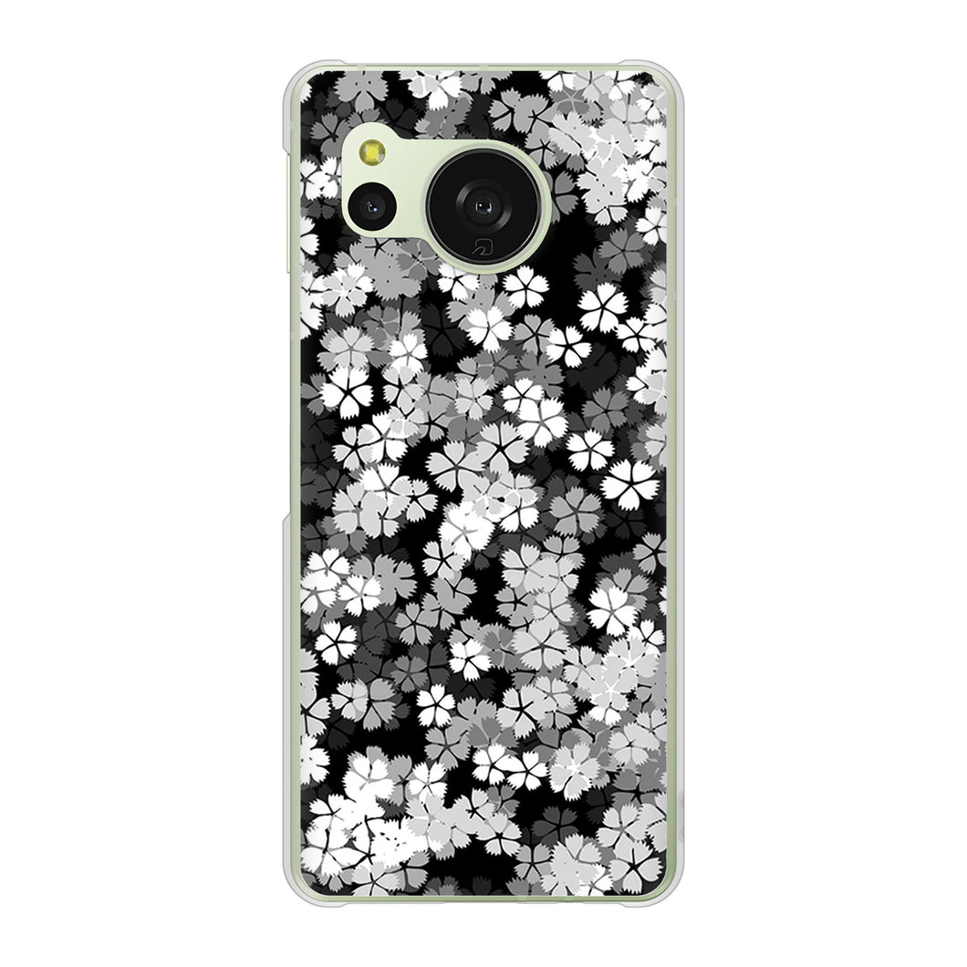 AQUOS sense8 SHG11 au 高画質仕上げ 背面印刷 ハードケース 【1332 夜桜】