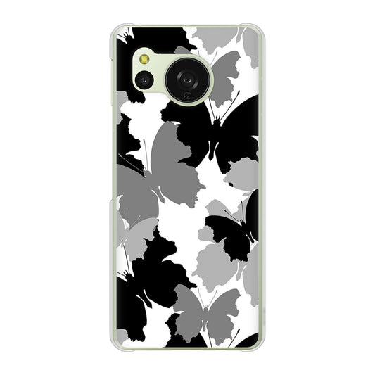 AQUOS sense8 SHG11 au 高画質仕上げ 背面印刷 ハードケース 【1336 夜の蝶】