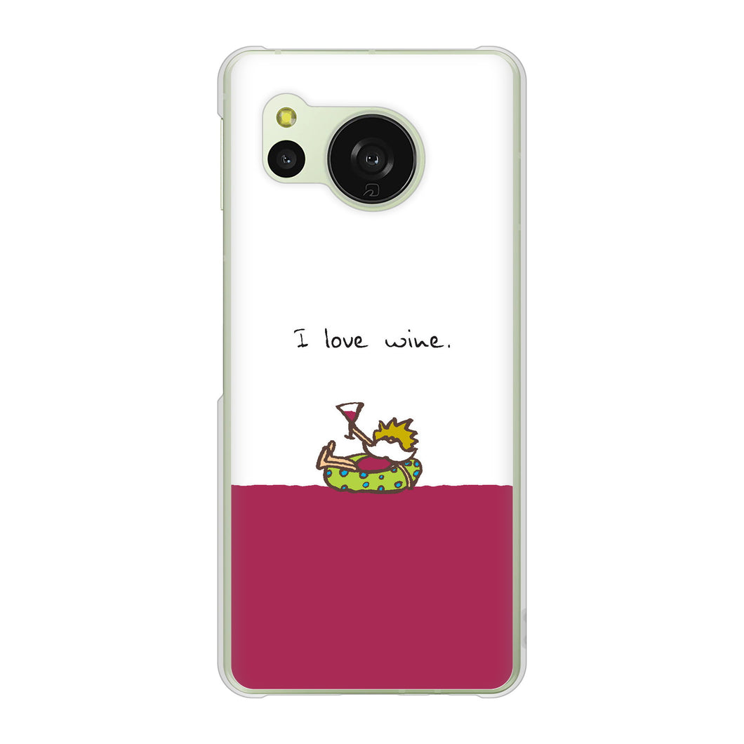 AQUOS sense8 SHG11 au 高画質仕上げ 背面印刷 ハードケース 【IA811 ワインの神様】