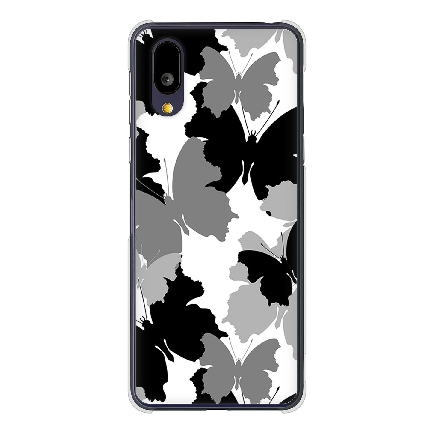 BASIO active2 SHG12 au 高画質仕上げ 背面印刷 ハードケース 【1336 夜の蝶】