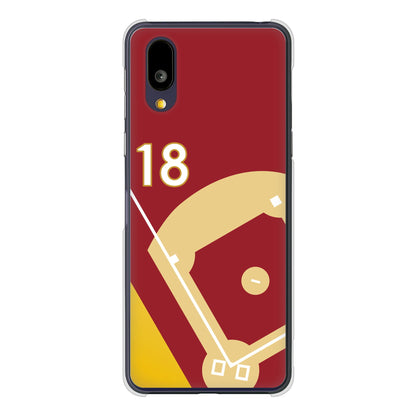 BASIO active2 SHG12 au 高画質仕上げ 背面印刷 ハードケースbaseball
