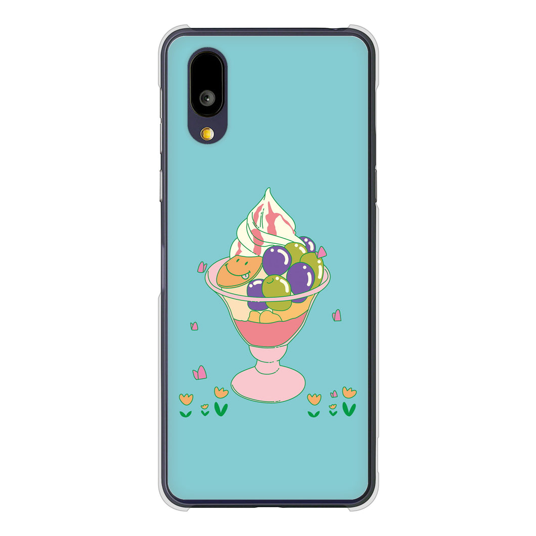 BASIO active2 SHG12 au 高画質仕上げ 背面印刷 ハードケーススイーツイラスト