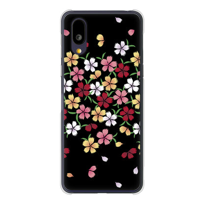 BASIO active2 SHG12 au 高画質仕上げ 背面印刷 ハードケース和花柄