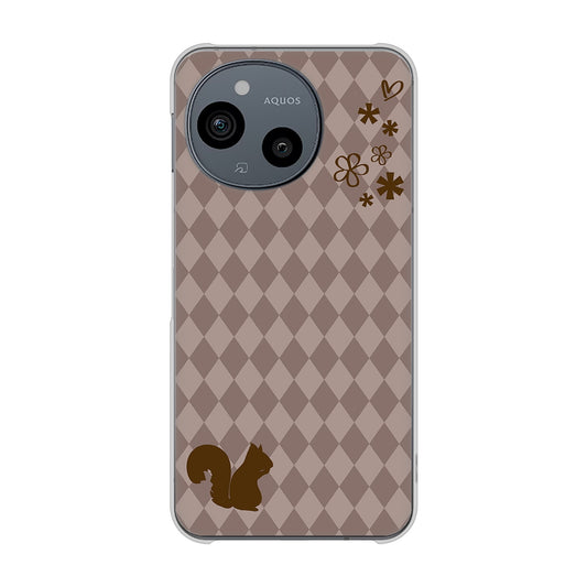 AQUOS sense9 SHG14 au 高画質仕上げ 背面印刷 ハードケース 【515 リス】