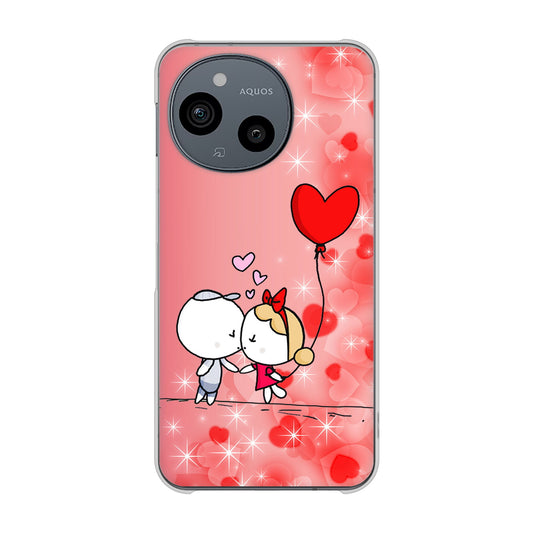 AQUOS sense9 SHG14 au 高画質仕上げ 背面印刷 ハードケースカップル