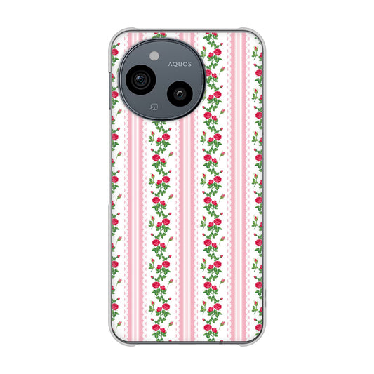 AQUOS sense9 SHG14 au 高画質仕上げ 背面印刷 ハードケースイングリッシュガーデン