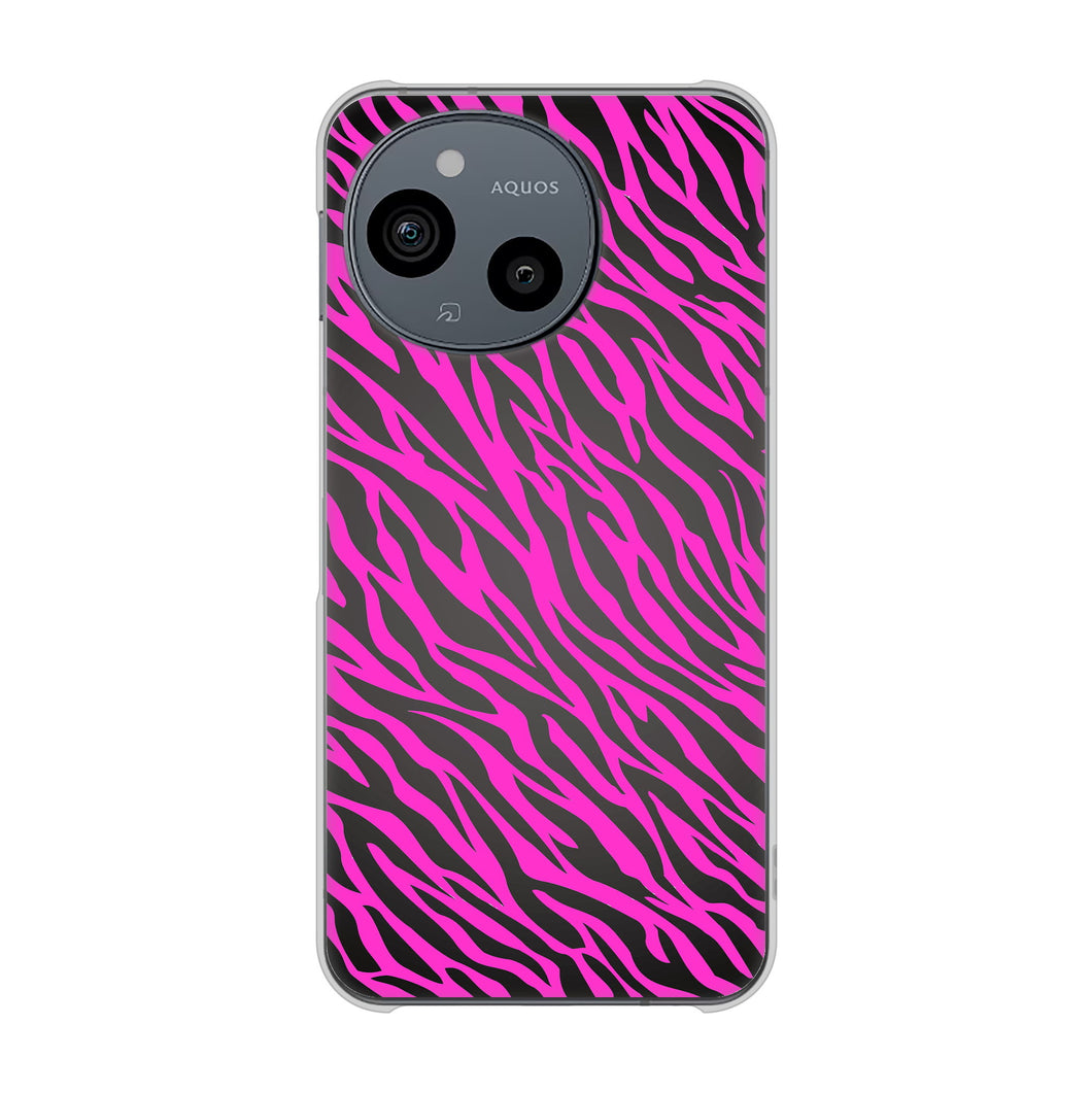 AQUOS sense9 SHG14 au 高画質仕上げ 背面印刷 ハードケースアニマル柄
