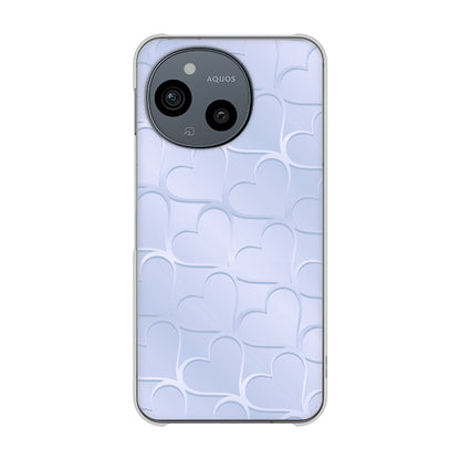 AQUOS sense9 SHG14 au 高画質仕上げ 背面印刷 ハードケースかくれハート