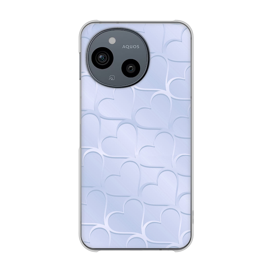 AQUOS sense9 SHG14 au 高画質仕上げ 背面印刷 ハードケースかくれハート