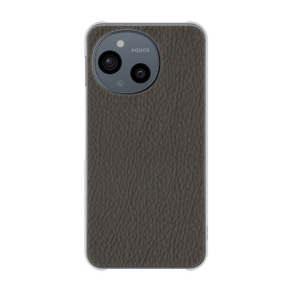AQUOS sense9 SHG14 au 高画質仕上げ 背面印刷 ハードケースレザー風