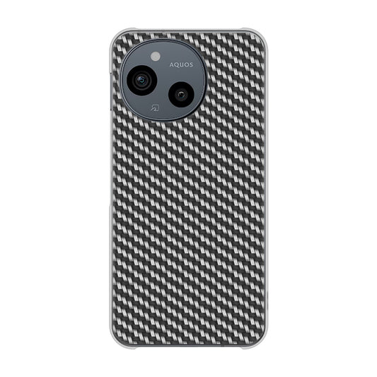 AQUOS sense9 SHG14 au 高画質仕上げ 背面印刷 ハードケースカーボン