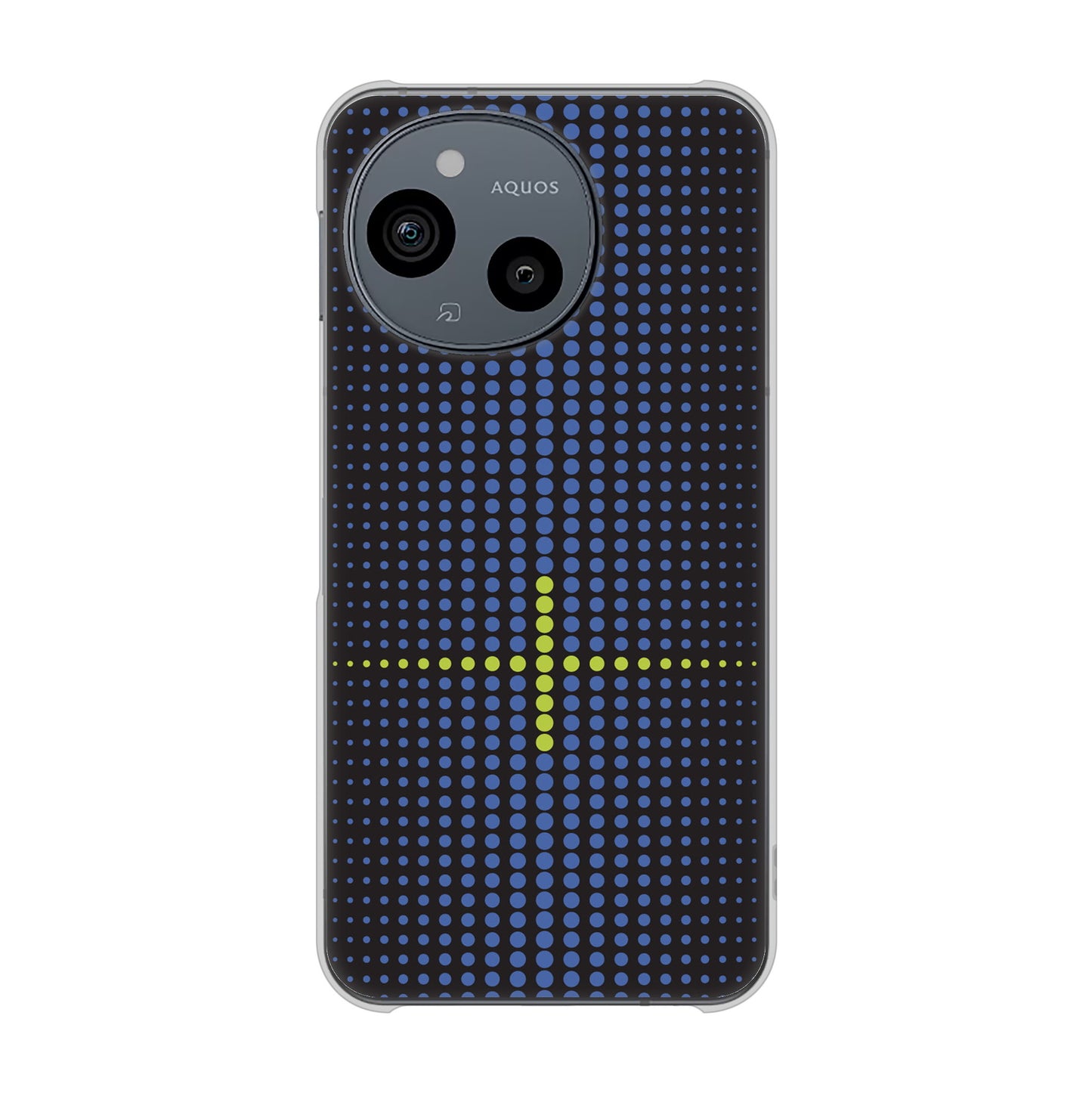 AQUOS sense9 SHG14 au 高画質仕上げ 背面印刷 ハードケース 【IB907 グラデーションドット】