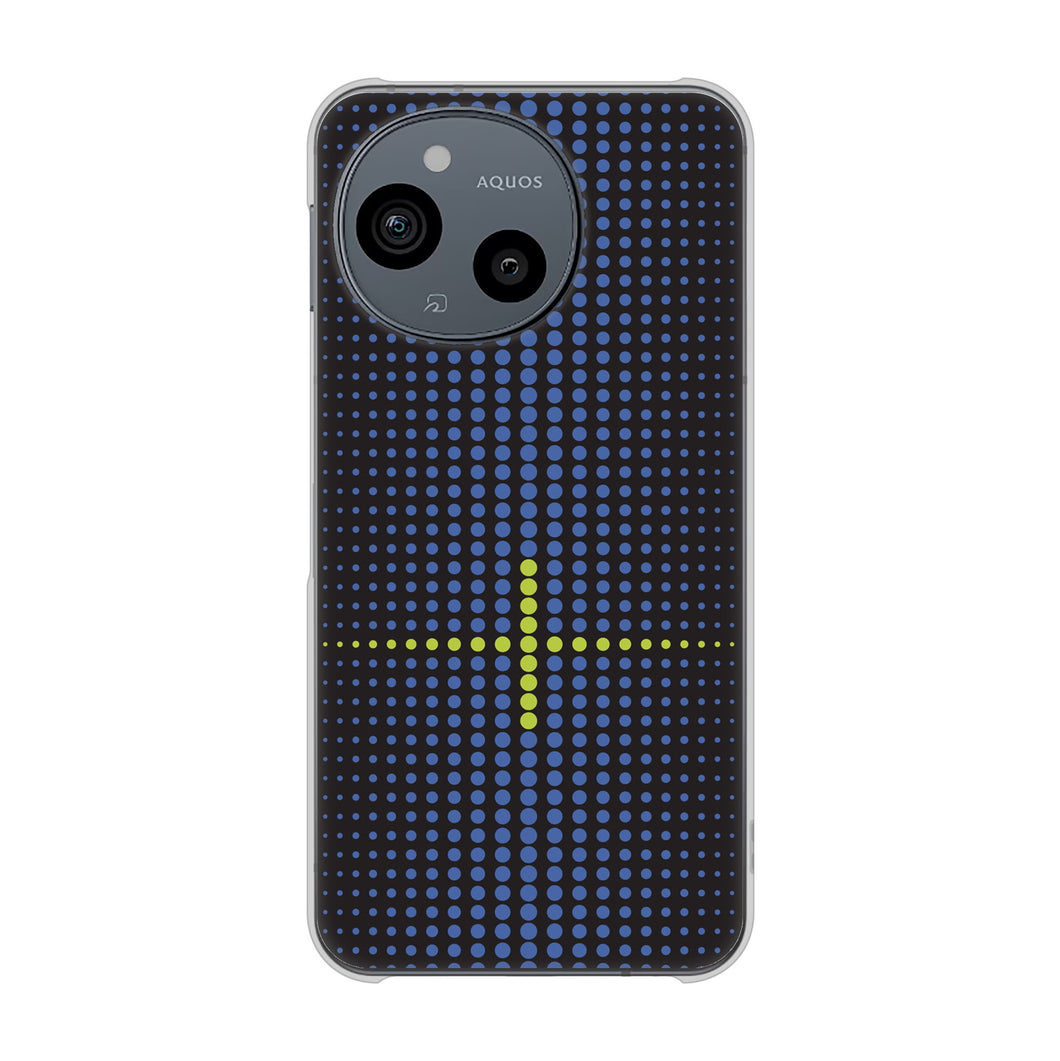 AQUOS sense9 SHG14 au 高画質仕上げ 背面印刷 ハードケース 【IB907 グラデーションドット】