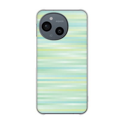 AQUOS sense9 SHG14 au 高画質仕上げ 背面印刷 ハードケースグラデーションボーダー