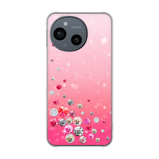 AQUOS sense9 SHG14 au 高画質仕上げ 背面印刷 ハードケーススワロデコ風プリント