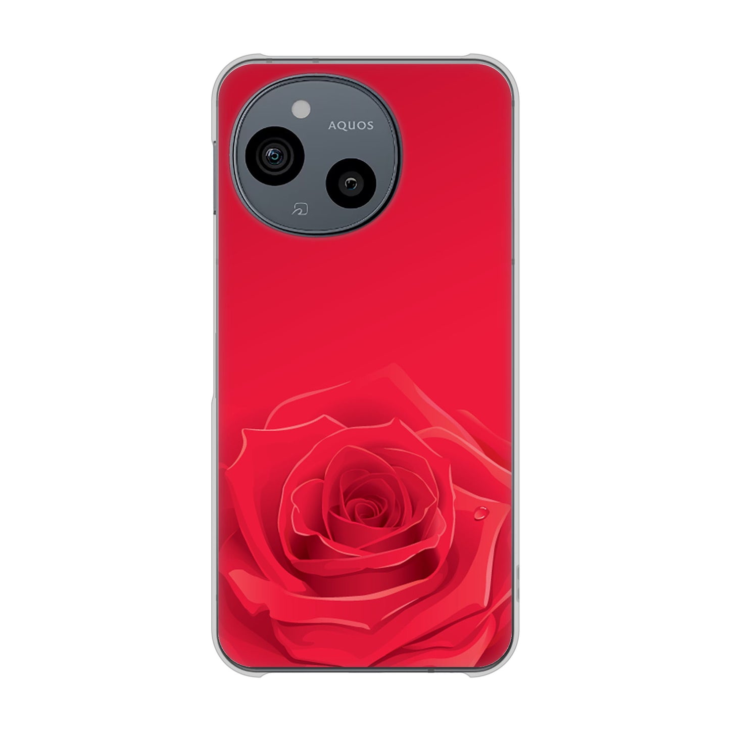 AQUOS sense10 SHG15 au 高画質仕上げ 背面印刷 ハードケースバラ