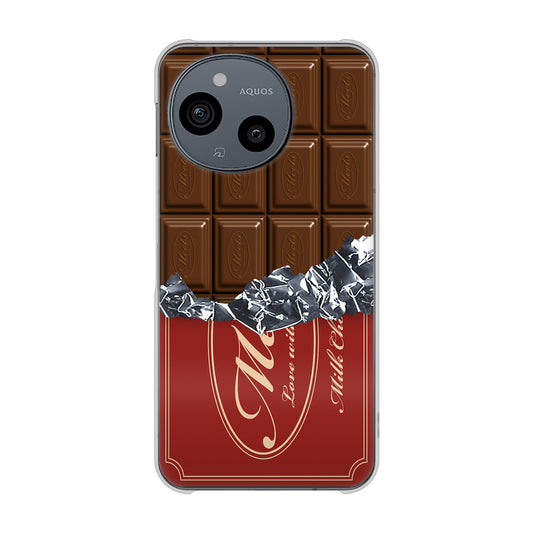 AQUOS sense10 SHG15 au 高画質仕上げ 背面印刷 ハードケース板チョコ