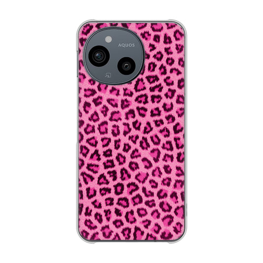 AQUOS sense10 SHG15 au 高画質仕上げ 背面印刷 ハードケースヒョウ柄ベーシックS