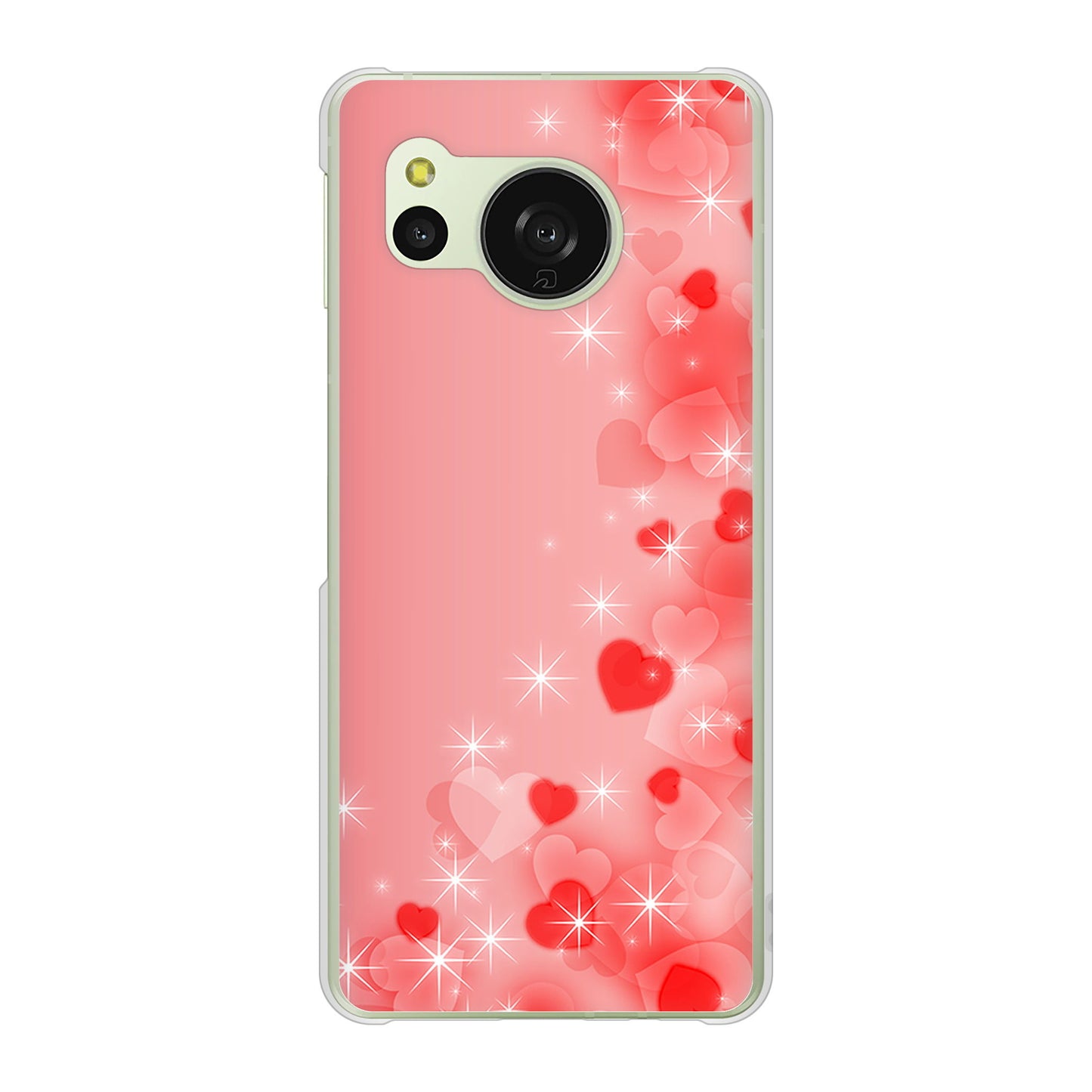 AQUOS sense8 SH-M26 高画質仕上げ 背面印刷 ハードケース 【003 ハート色の夢】