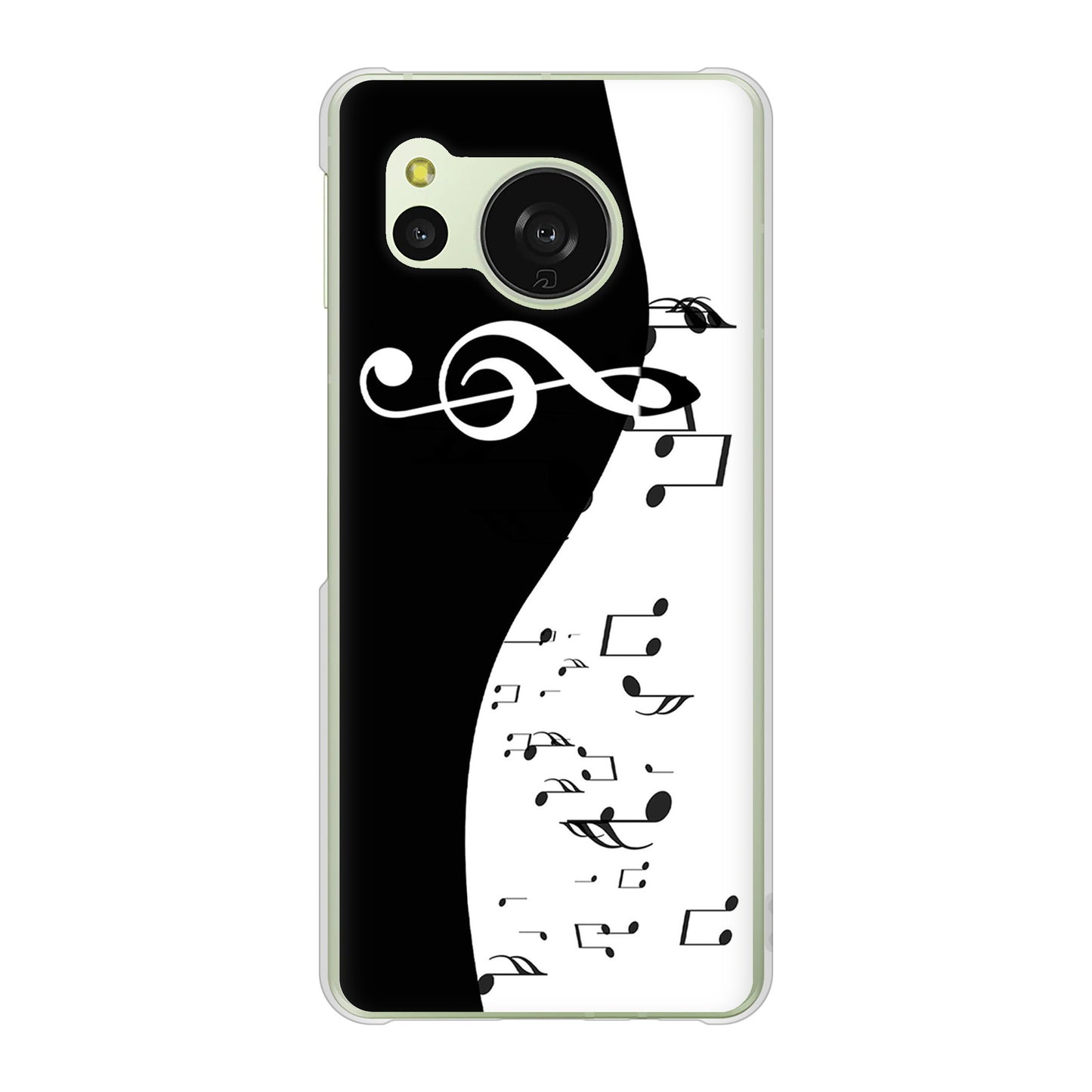 AQUOS sense8 SH-M26 高画質仕上げ 背面印刷 ハードケース音符