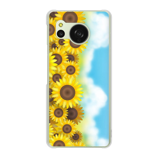 AQUOS sense8 SH-M26 高画質仕上げ 背面印刷 ハードケース 【148 ひまわり畑】