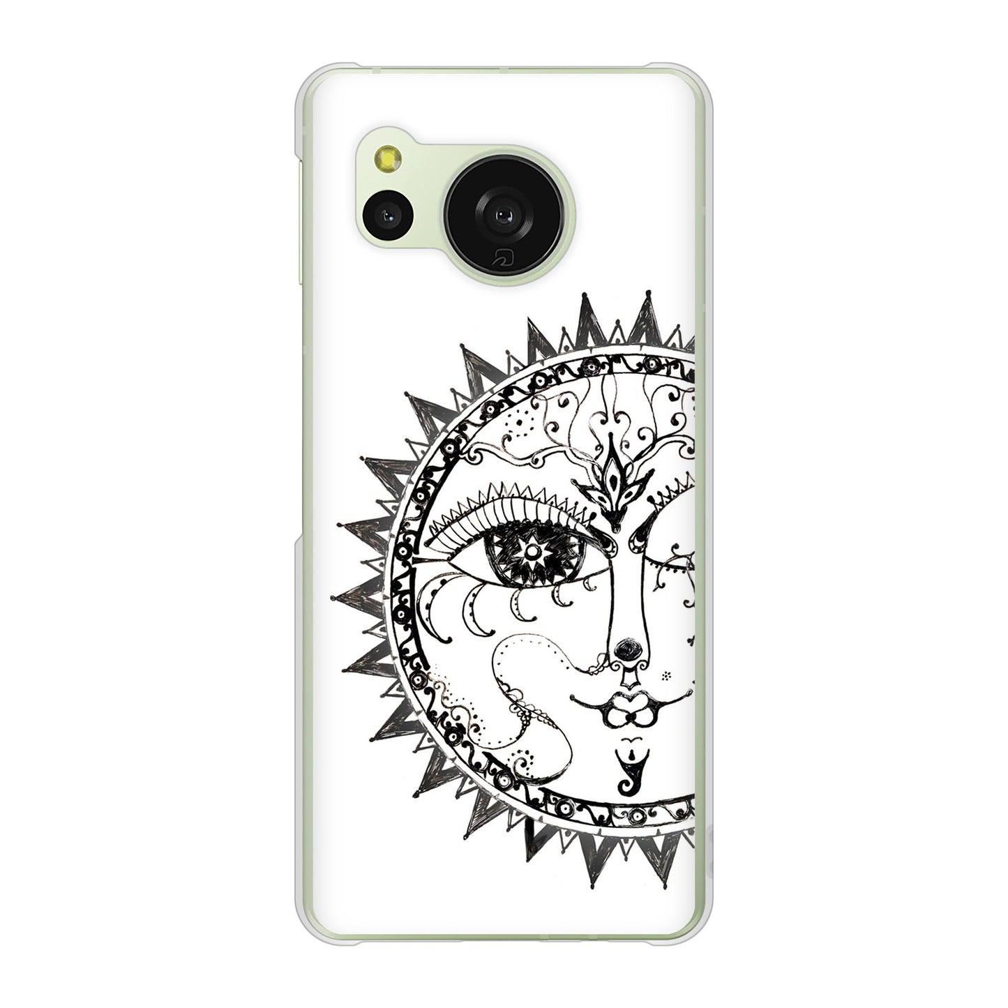 AQUOS sense8 SH-M26 高画質仕上げ 背面印刷 ハードケース 【207 太陽神】