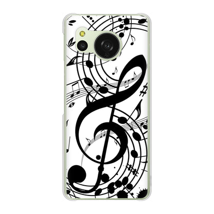 AQUOS sense8 SH-M26 高画質仕上げ 背面印刷 ハードケース音符