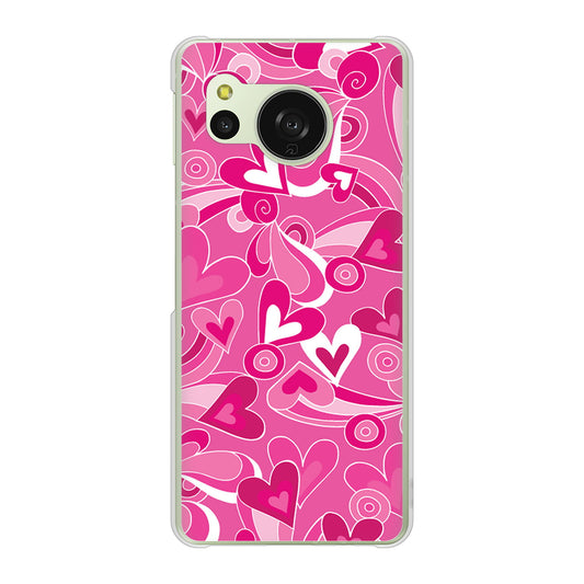 AQUOS sense8 SH-M26 高画質仕上げ 背面印刷 ハードケースプリティハート