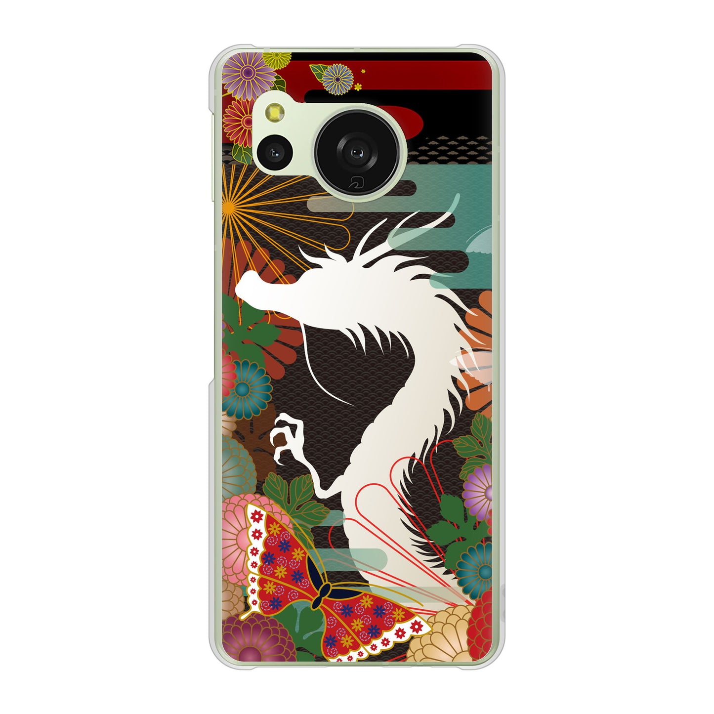 AQUOS sense8 SH-M26 高画質仕上げ 背面印刷 ハードケース 【635 白龍】