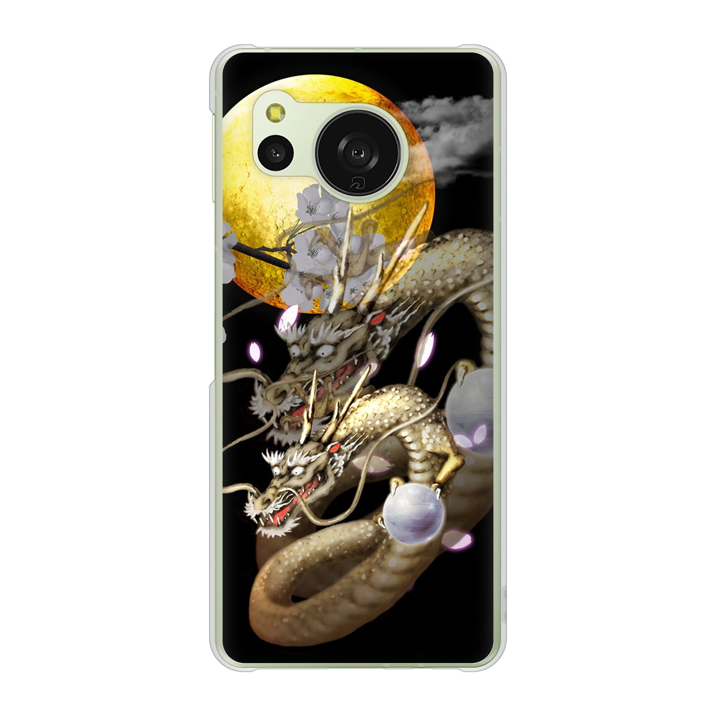 AQUOS sense8 SH-M26 高画質仕上げ 背面印刷 ハードケース龍