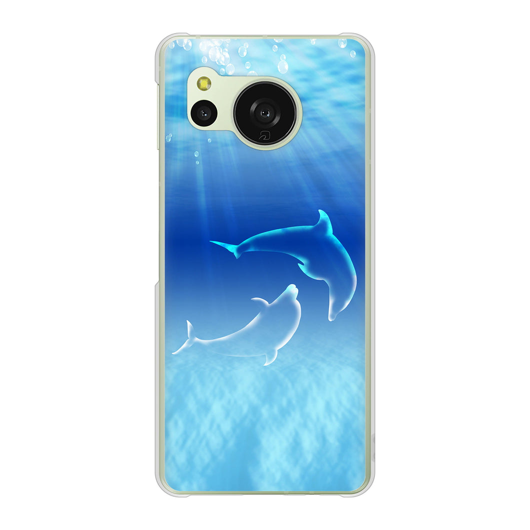 AQUOS sense8 SH-M26 高画質仕上げ 背面印刷 ハードケース海の守り神