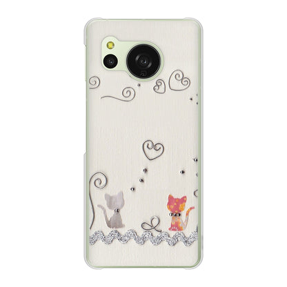 AQUOS sense8 SH-M26 高画質仕上げ 背面印刷 ハードケースクラフト写真ネコ