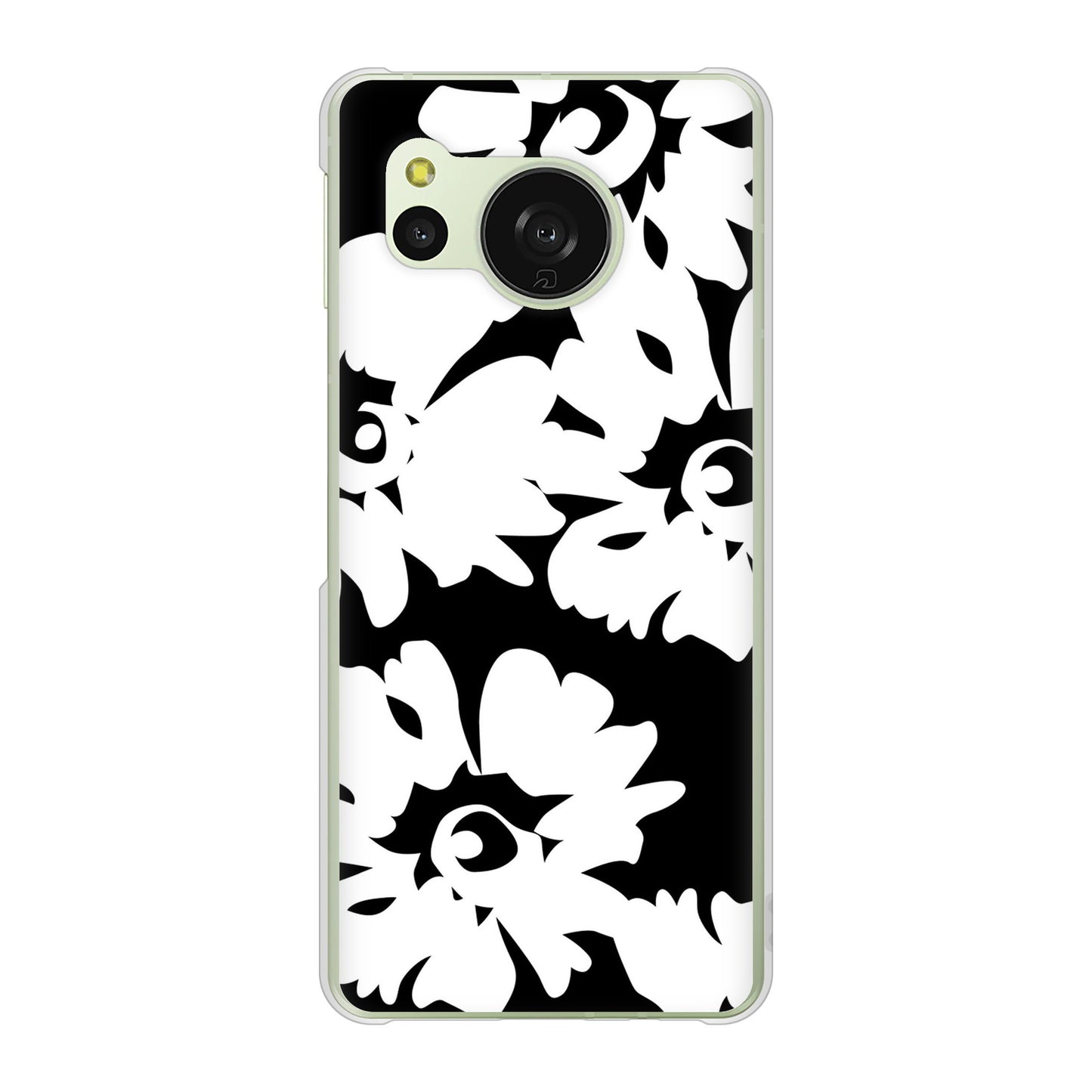 AQUOS sense8 SH-M26 高画質仕上げ 背面印刷 ハードケース 【1215 モダンフラワー】