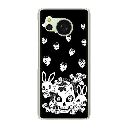 AQUOS sense8 SH-M26 高画質仕上げ 背面印刷 ハードケースむかいあぐる 苺兎